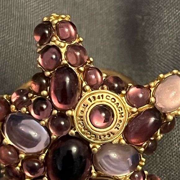 Coach Fashion Jewellery. Size 7 Ring - Picture 2 of 8